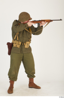  U.S.Army uniform World War II. - Technical Corporal - poses american soldier standing uniform whole body 0024.jpg